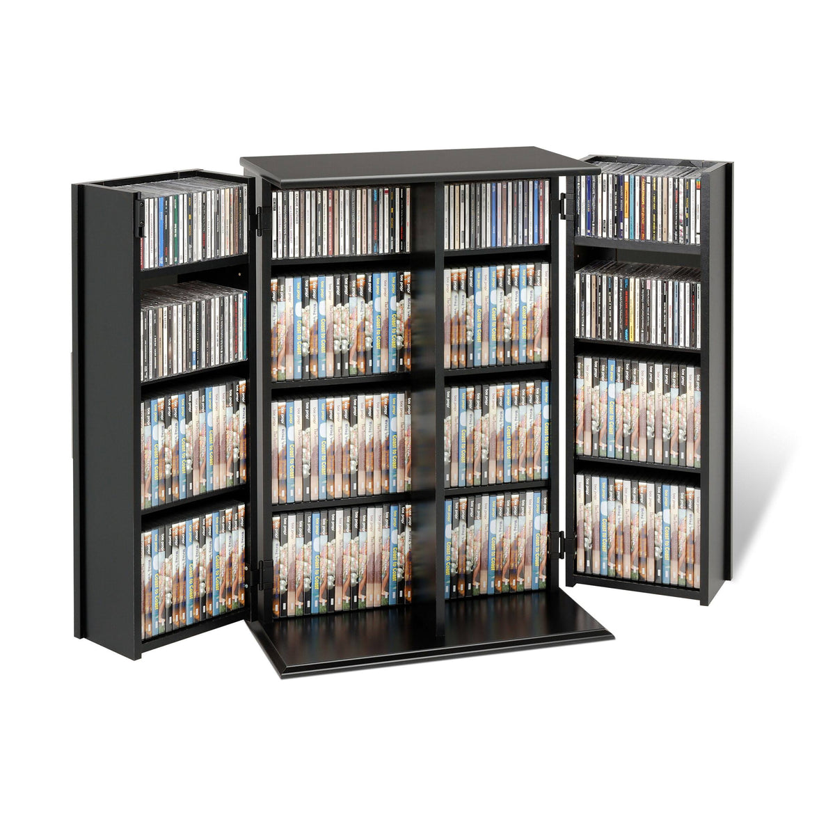 Black Locking Media Storage Cabinet T206