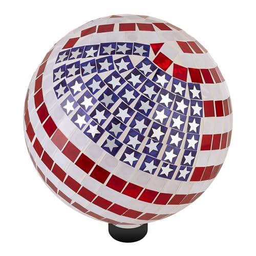 10" Diameter Glass Mosaic Gazing Globe G786