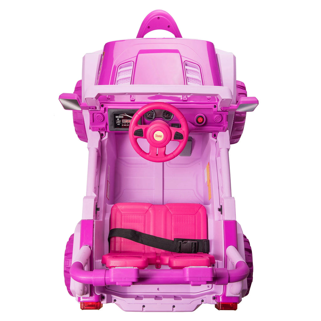12V Remote Control Electric Ride on Truck Car Pink Q3281