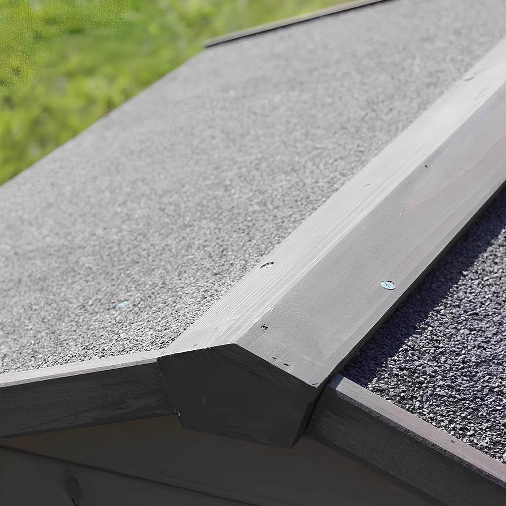 Grey Weatherproof Wooden Dog House with Elevated Floor P7453