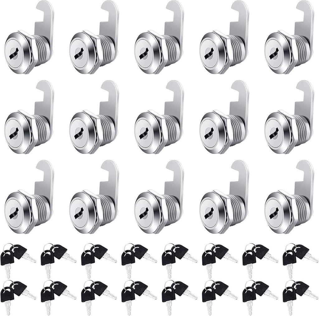 16 Pieces Keyed Alike Zinc Alloy Cam Lock with 32 Keys D637
