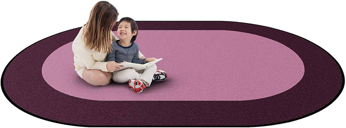 Green Oval Carpet I216267