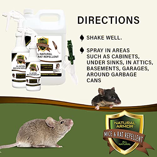 128 OZ Peppermint Natural Rodent Repellent Spray A18900