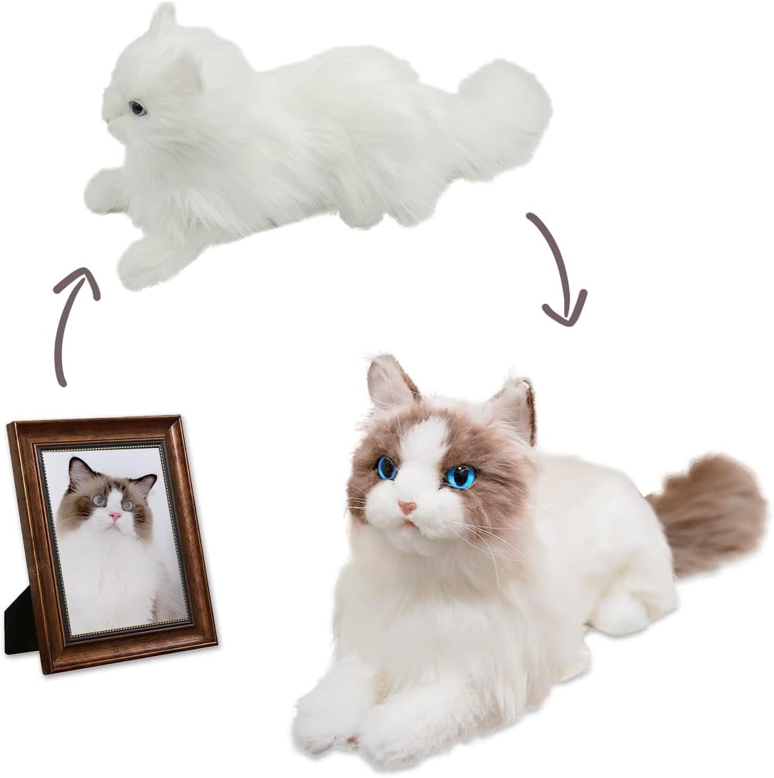 Handmade Lifelike Real Size Cat Plush Toy A571