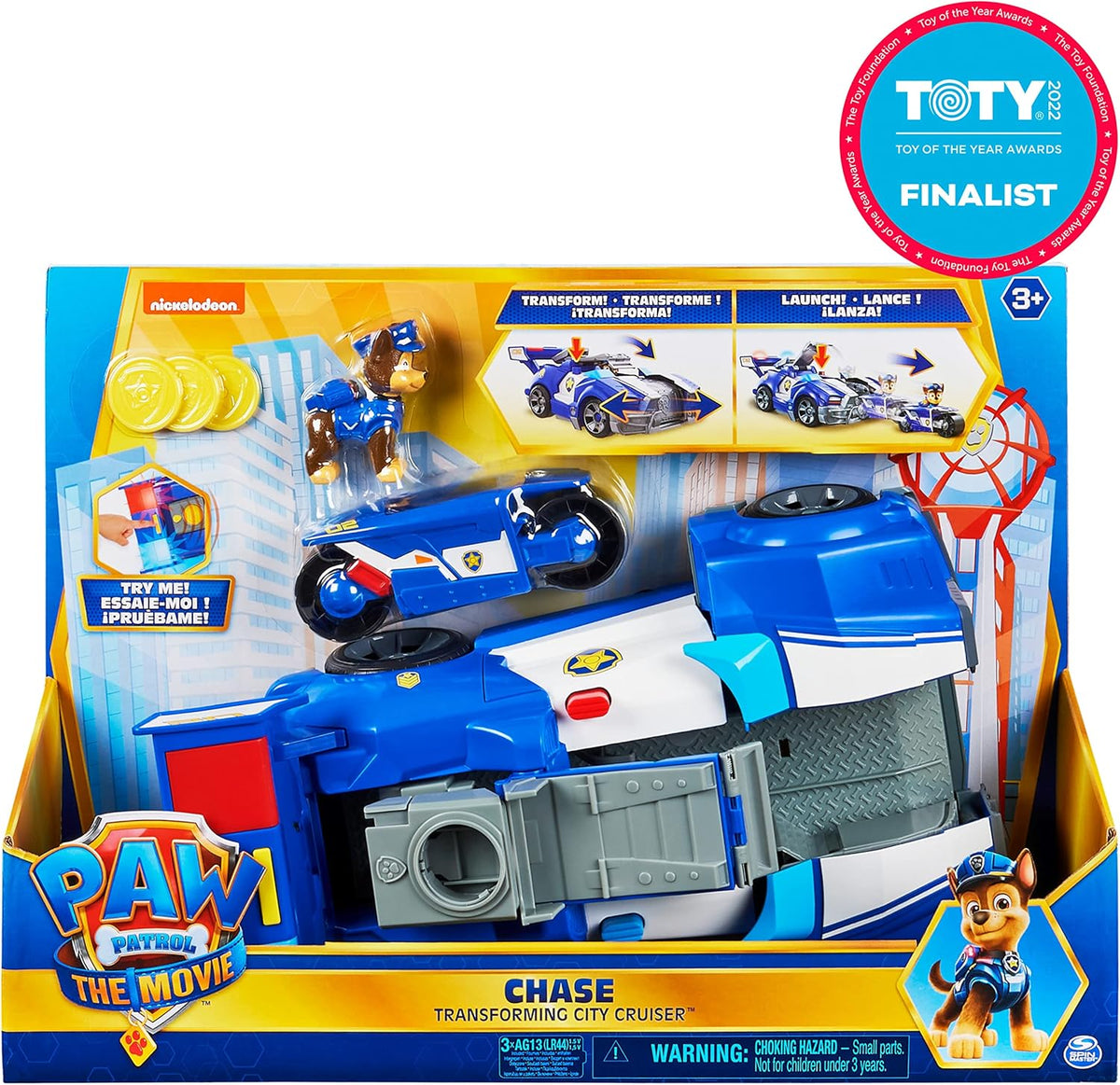 2-in-1 Transforming Toy Car with Motorcycle, Lights, Sounds and Action Figure L218695