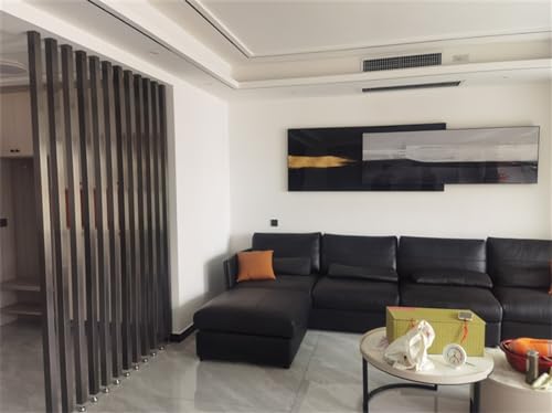 Wooden Slats Room Divider L581890