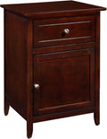 Cappuccino 1 Drawer 1 Door Nightstand D2129