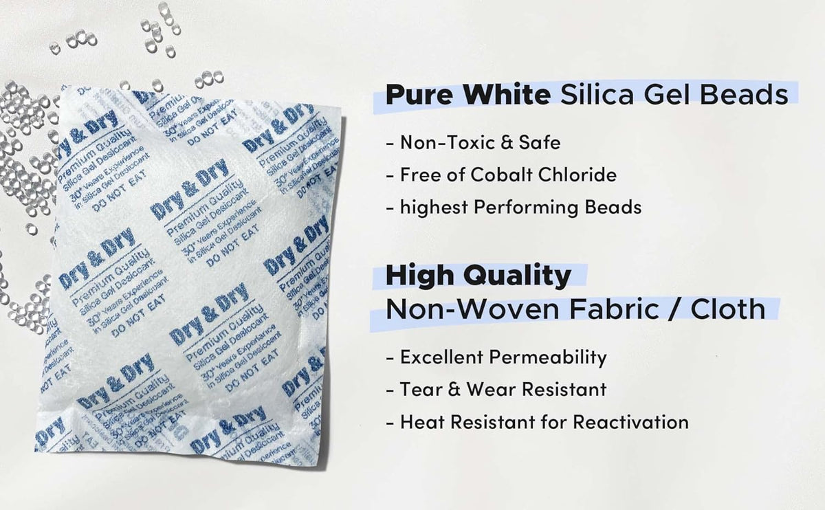 50 Gram 20 Packets Silica Gel Desiccant Packets P6265