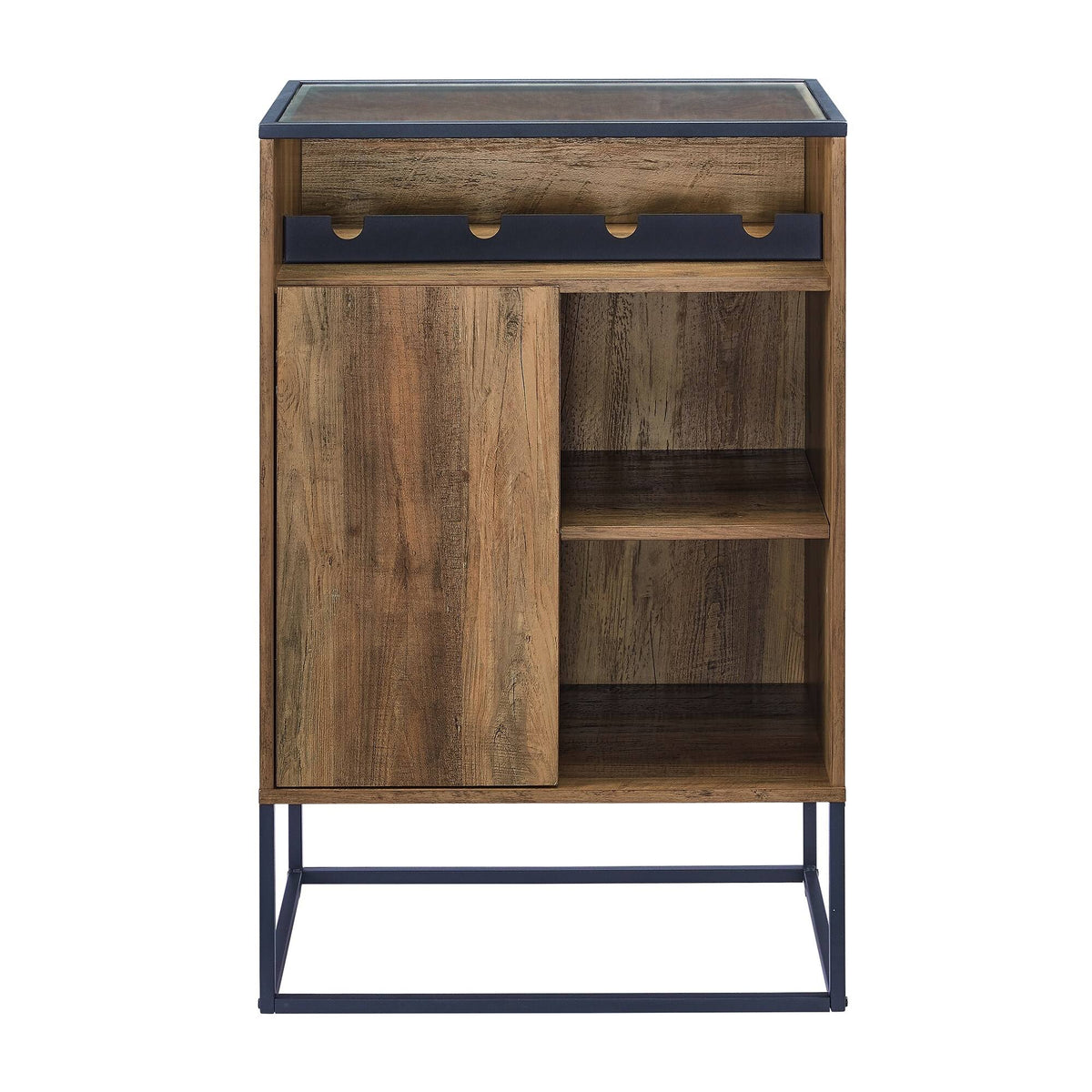 Glass Top 1-Door Bar Cabinet D48819