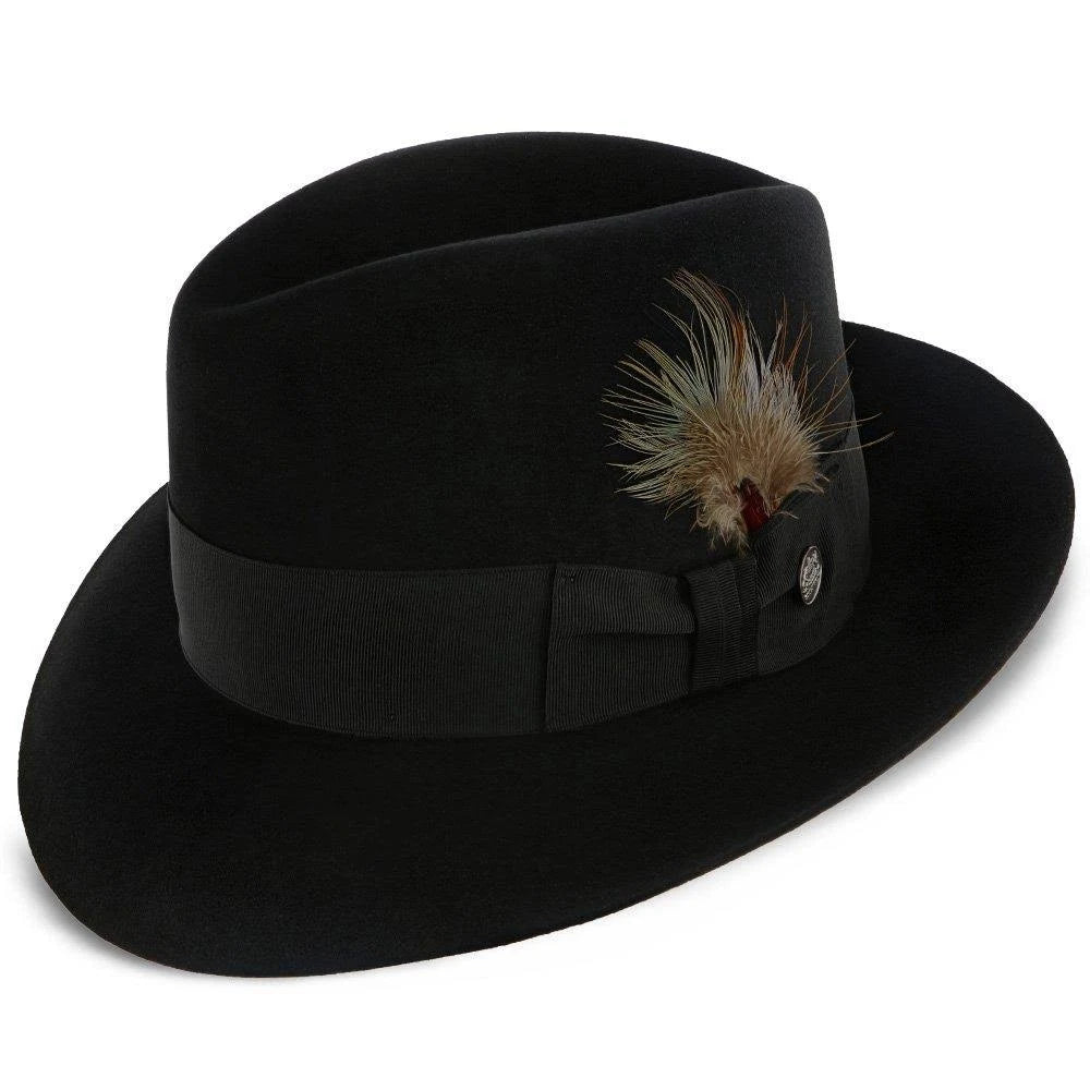Beaver Fur Felt Fedora Hat E85151