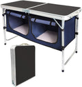 Black Aluminum Folding Camp Table H240