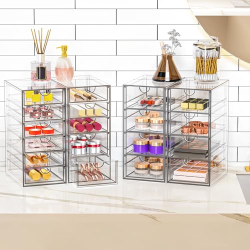 19 Drawer Clear Acrylic Makeup Organizer G79007
