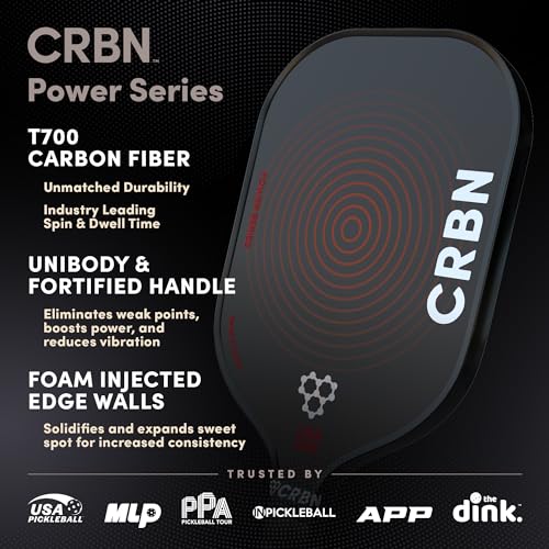Carbon Fiber Pickleball Paddle with Foam Injected Edges M805615