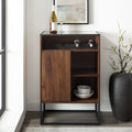 Glass Top 1-Door Bar Cabinet D48819
