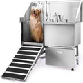 50 in. Stainless Steel Dog Grooming Tub with Ramp Q200685