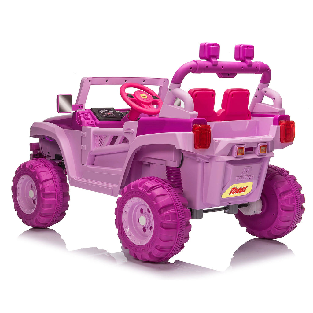12V Remote Control Electric Ride on Truck Car Pink Q3281