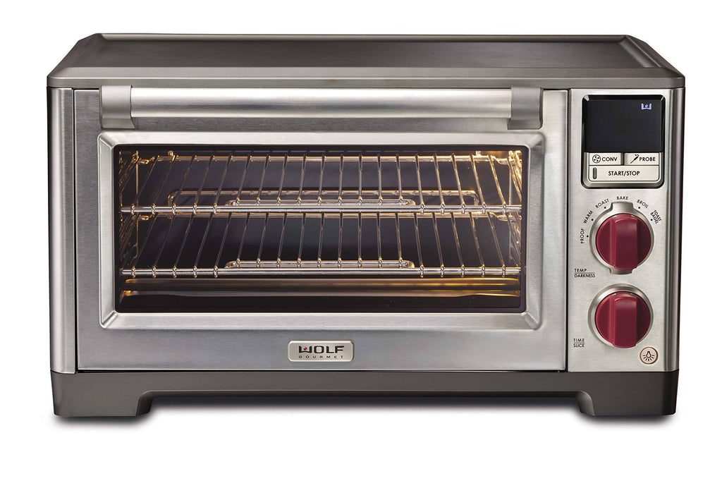 Countertop Oven with Red Knobs Y525