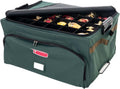 Green Christmas Ornament Storage Box with Dividers, Holds 72 Ornaments up to 4 Inches D73561