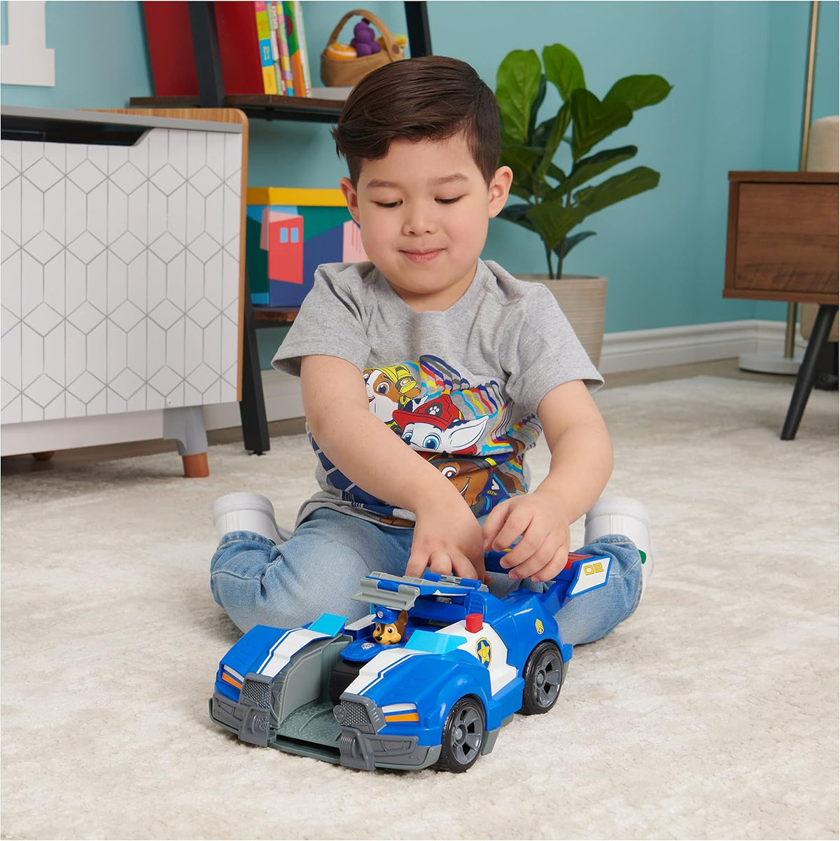 2-in-1 Transforming Toy Car with Motorcycle, Lights, Sounds and Action Figure L218695