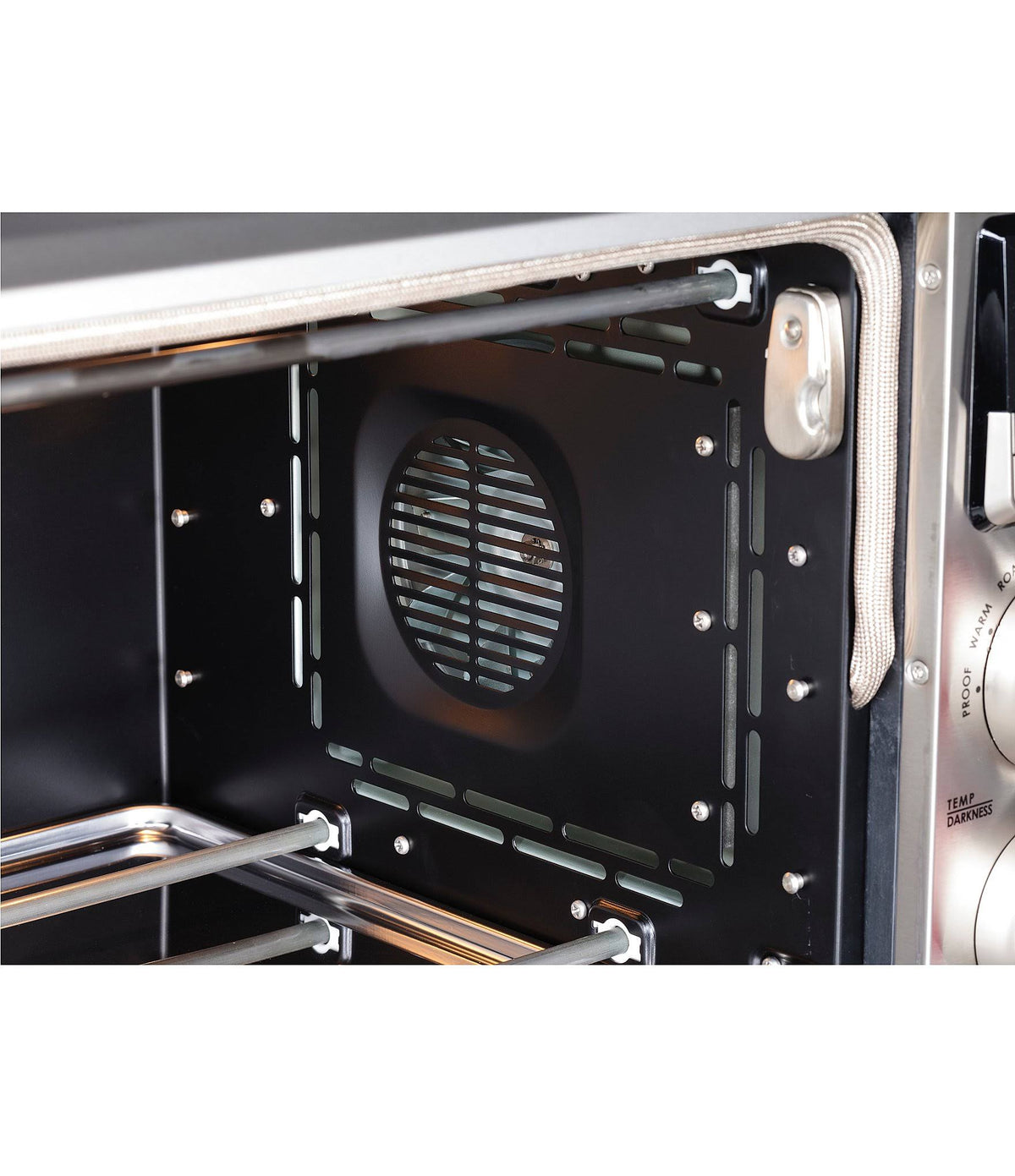 Countertop Oven with Red Knobs Y525