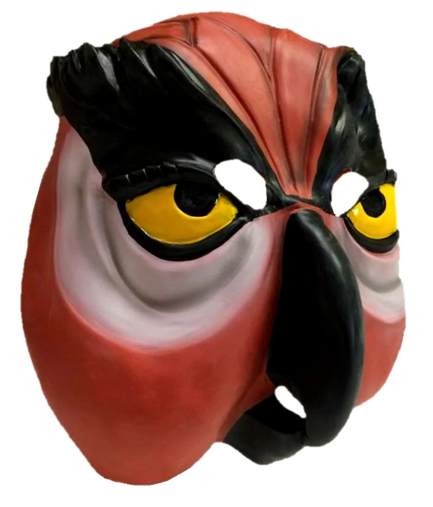 Rusty Orange Bird Latex Mask H314