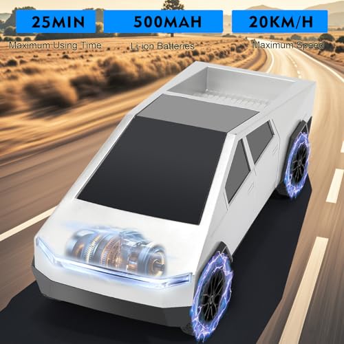 Remote Control Pickup Truck 1/24 Scale Rechargeable Blue E7088