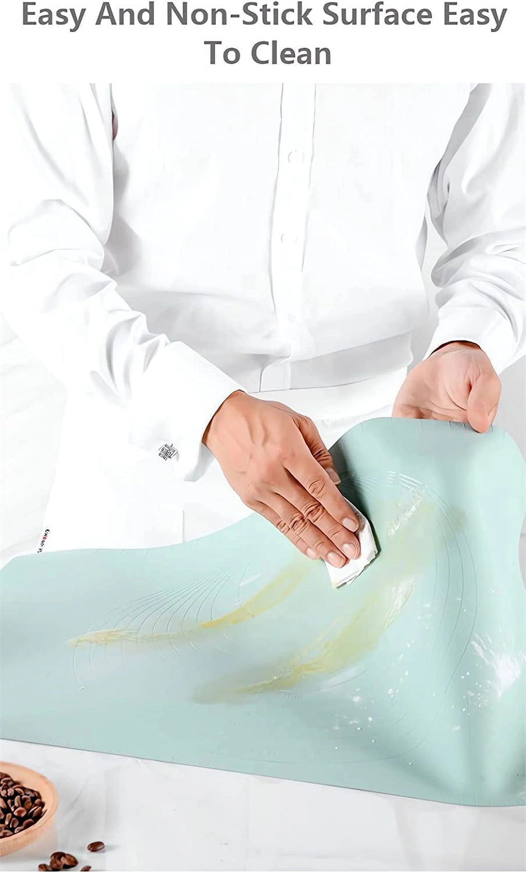 Extra Large Silicone Pastry Mat for Baking Dough J878615