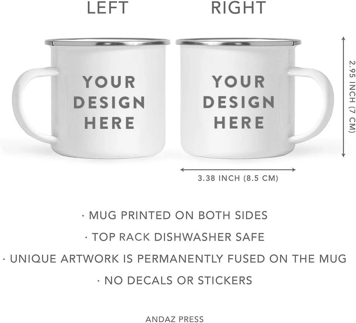 Stainless Steel Campfire Coffee Mugs Gift Set, 2-Pack T51293