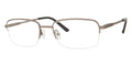 Semi-Rimless Rectangular Bakelite Gray Eyeglasses R894