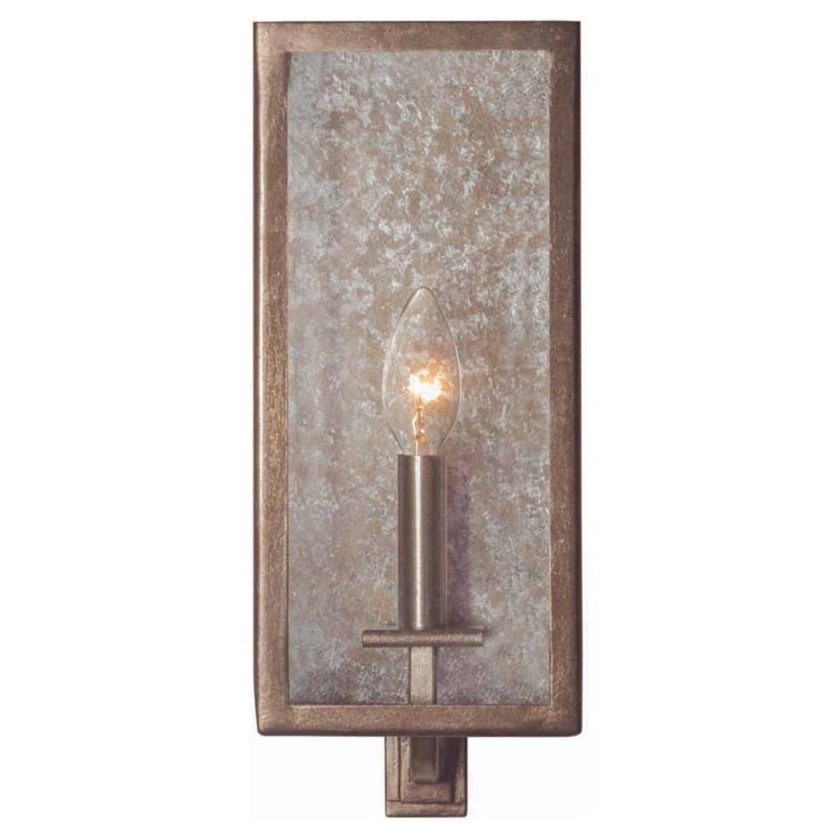 Rustic Silver Leaf 1 Light Wall Bracket W501473