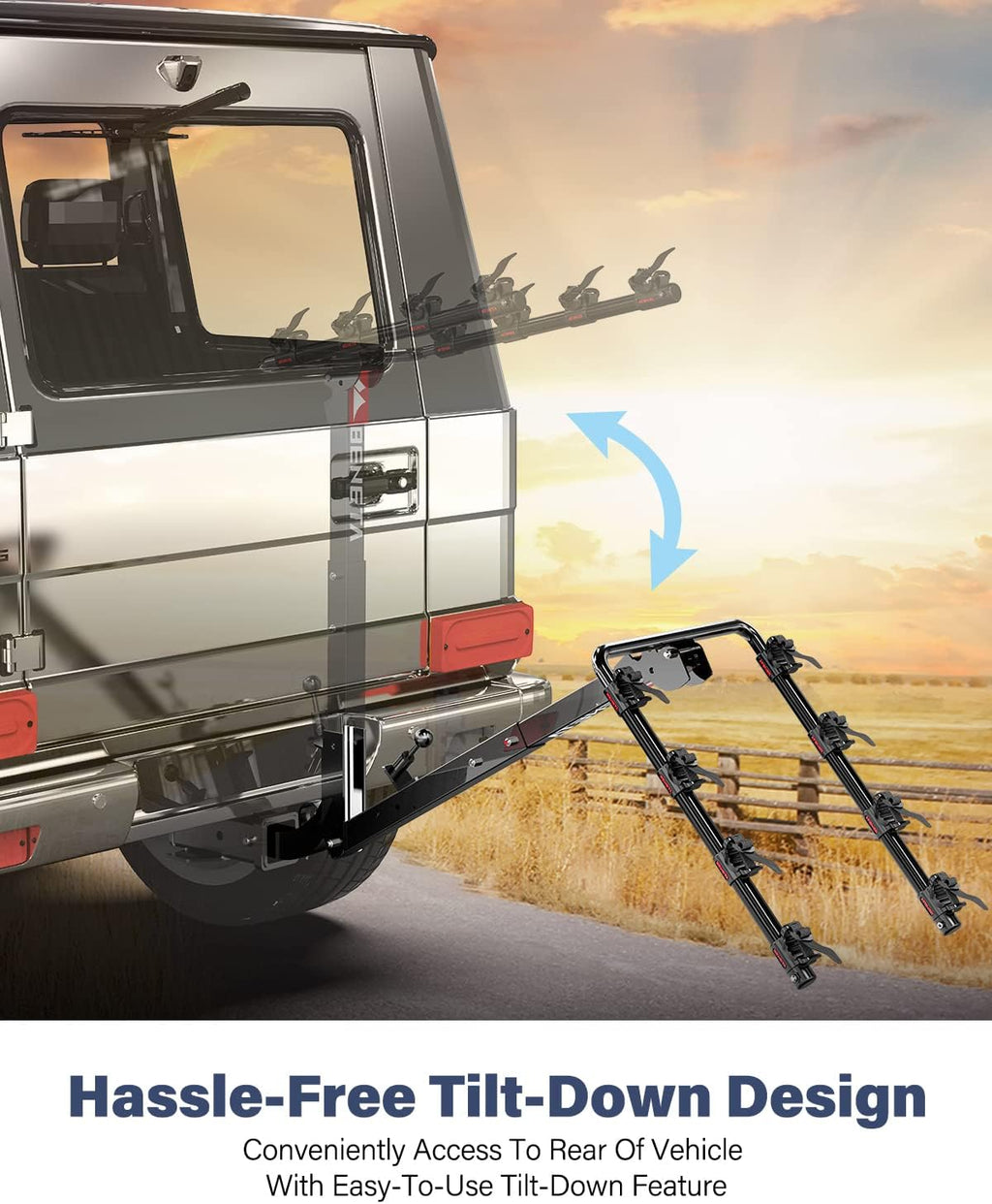 4 Bike Hitch Mount Bike Rack E4021