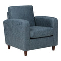 Navy Blue Faux Leather Club Chair V37778