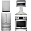 30 Gas Range, Range Hood, Microwave, Refrigerator, Dishwasher N7151