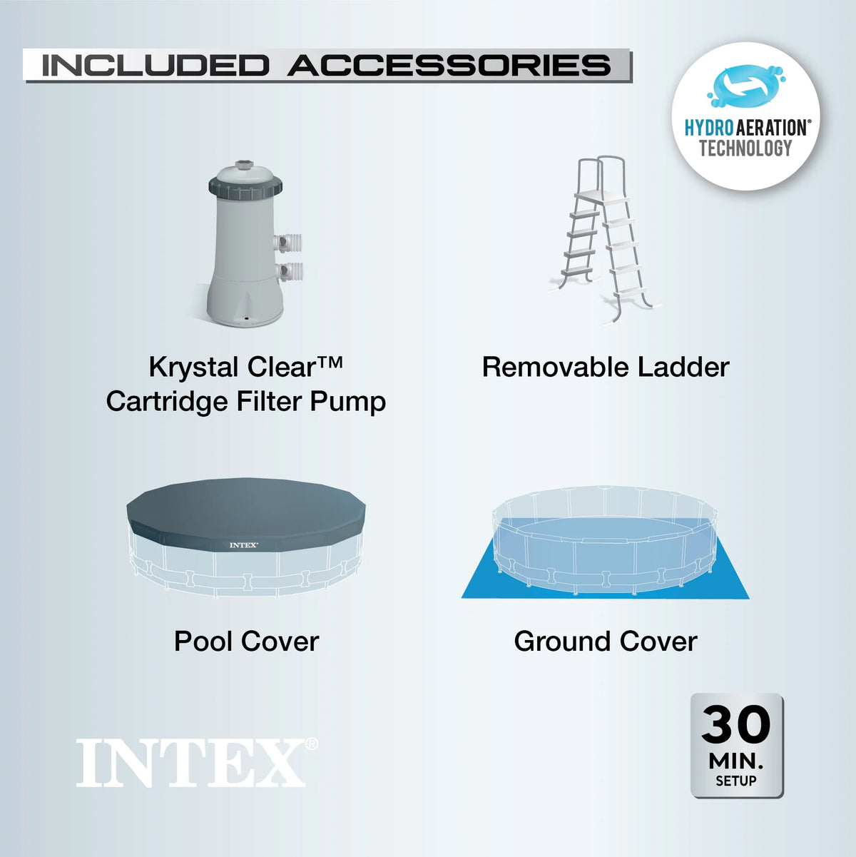 20ft x 52in Above Ground Swimming Pool Set with Filter Pump W45444