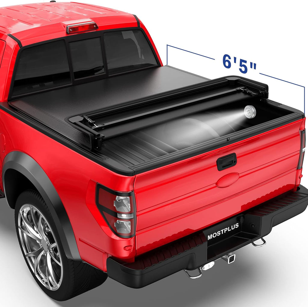 Tri-Fold Soft Truck Bed Tonneau Cover U77336