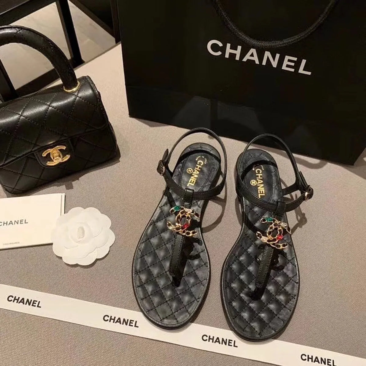 Black Sandals I246