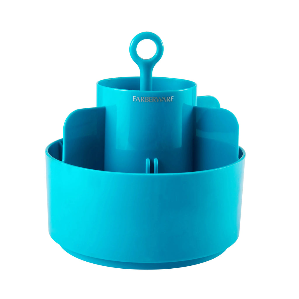 18-Piece Aqua Kitchen Tool and Gadget Caddy Set F210960