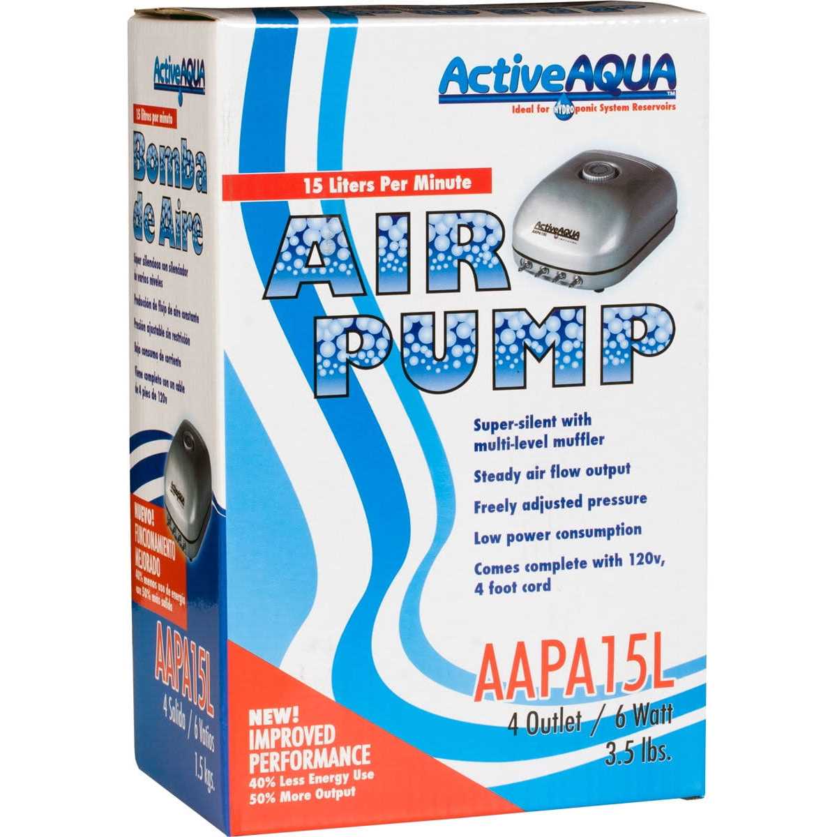 Active Aqua Air Pump 4 Outlets X439