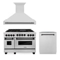 48 In. Gas Range, Range Hood and Dishwasher in Stainless Steel L629