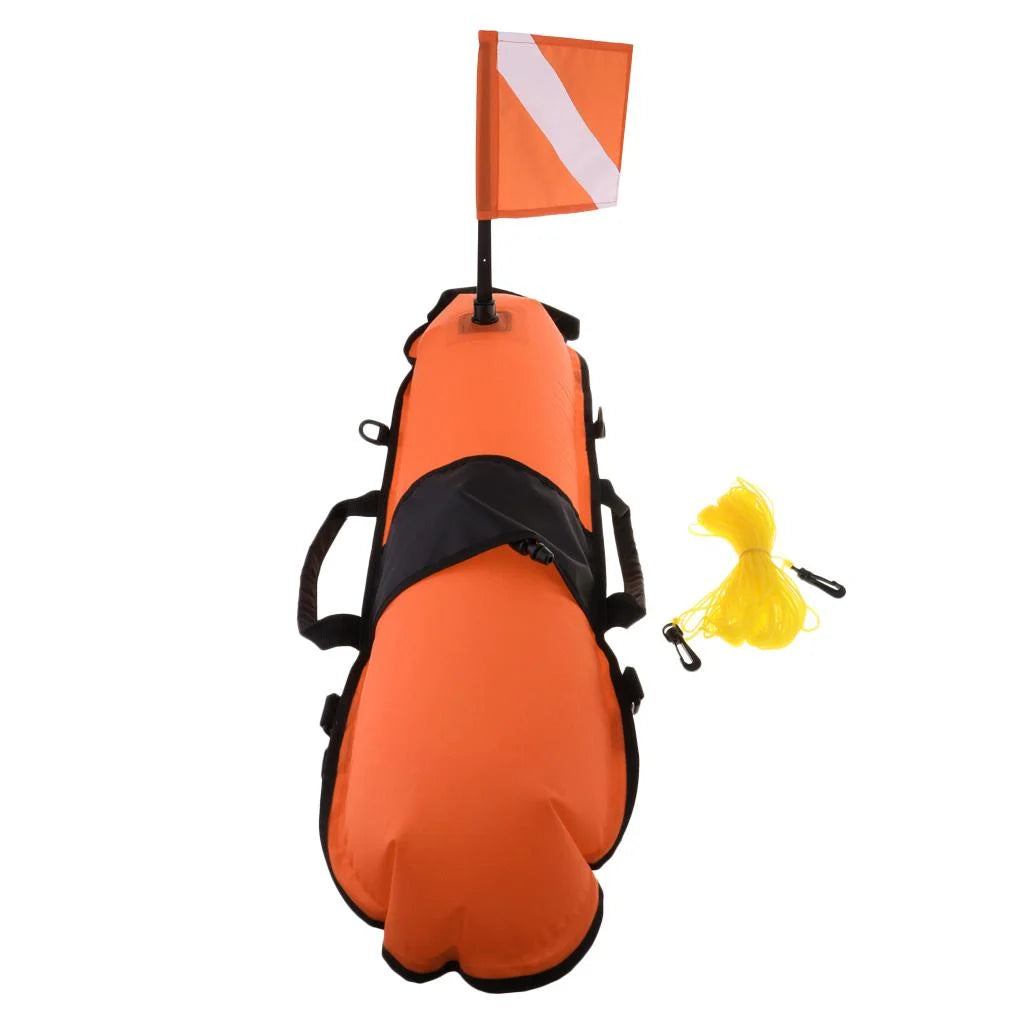 Inflatable Signal Float Marker Buoy with Dive Tow Line P4598