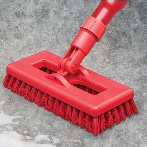 Swivel Scrub with Polyester Bristles 8 in. Green P745