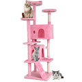 54" Dark Gray Cat Tree Tower Q415