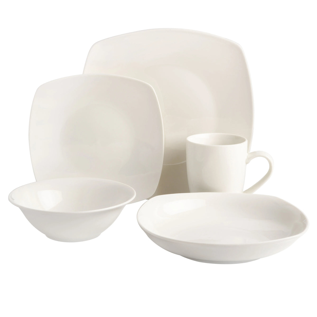 White 30-Piece Dinnerware Set I9819