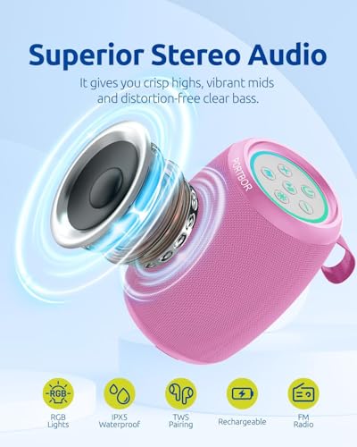 Portable Wireless Bluetooth Speaker IPX5 Waterproof T3825