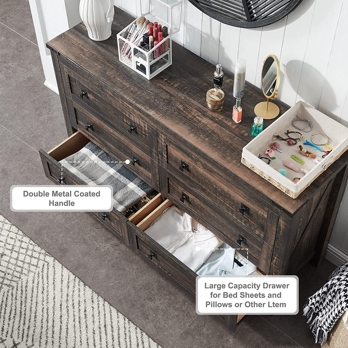 6 Drawer Wood Dresser W697250