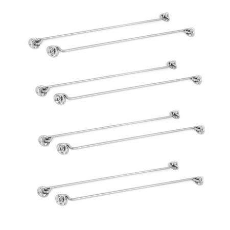 8pcs Stainless Steel Cabin Hook and Eye Latch Lock 16 inch R300442