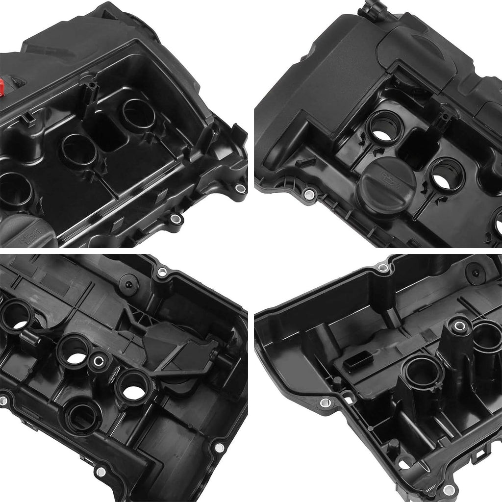 Engine Valve Cover with Gasket & Cap Compatible with Mini Cooper 1.6L DOHC V9857