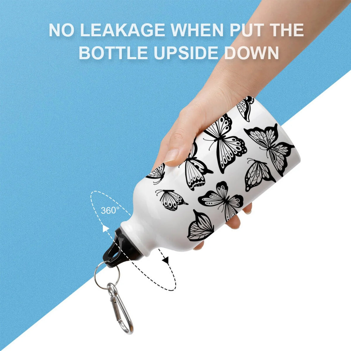 400ml Sport Aluminum Water Bottle with Twist Cap Y5736