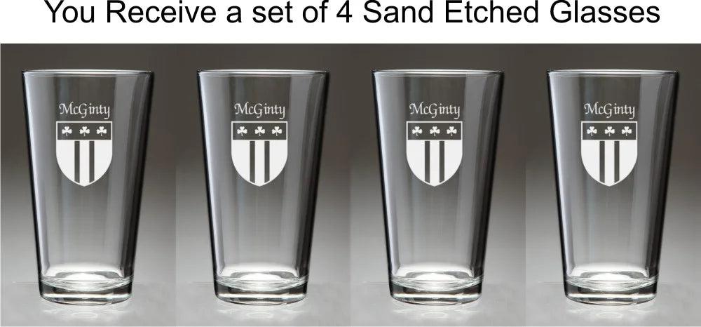 Pint Glasses Set of 4 V892