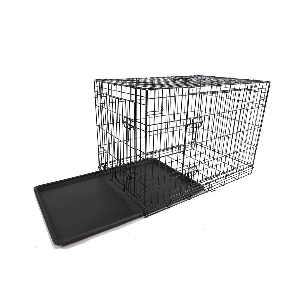 2-Door Folding Dog Crate R6412